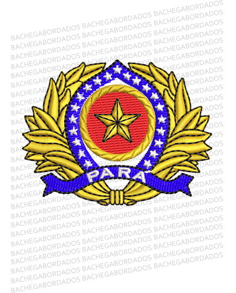 Matriz Bordado Distintivo de Quepe Oficial Pmpa