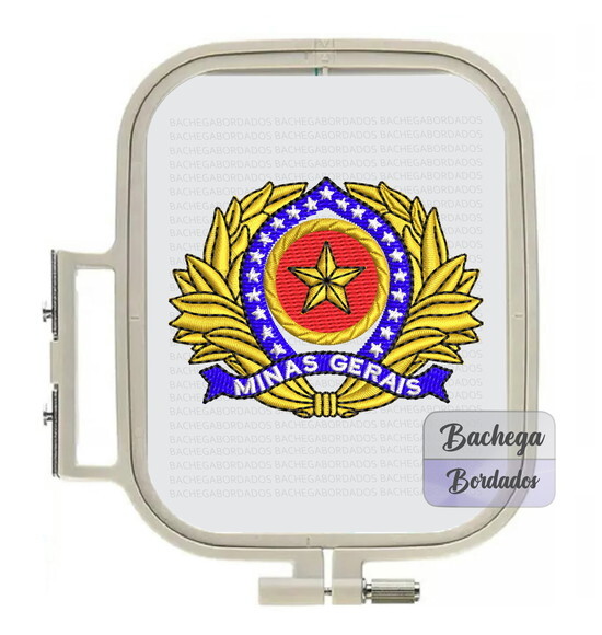 Matriz Bordado Distintivo de Quepe Oficial Minas Gerais