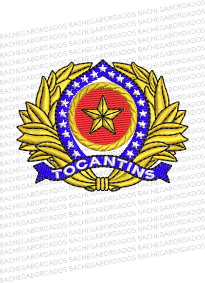 Matriz Bordado Distintivo de Quepe Oficial Tocantins
