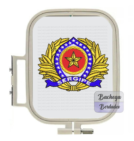 Matriz Bordado Distintivo de Quepe Oficial Sergipe
