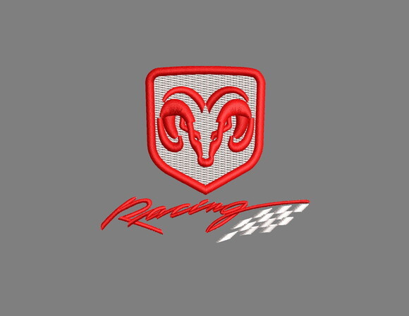 Matriz Bordado Dodge Racing