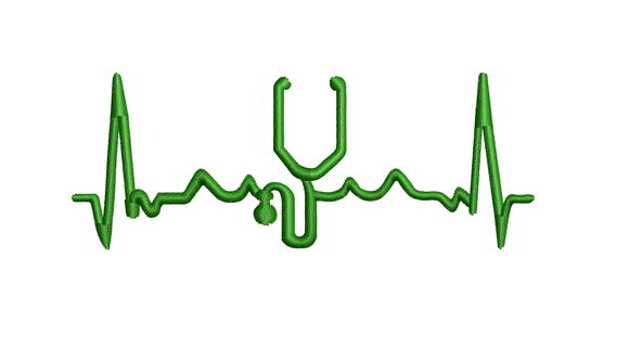 Matriz Bordado Eletrocardiograma