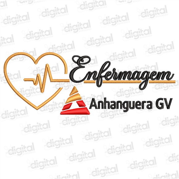 Matriz Bordado Enfermagem Anhanguera Gv