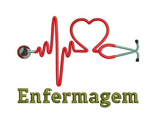 Matriz Bordado Enfermagem Eletrocardiograma