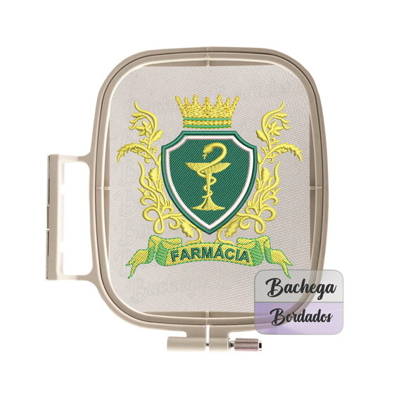 Matriz Bordado Escudo Brasão Farmácia