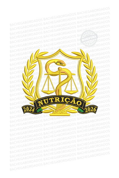 Matriz Bordado Escudo de Nutrição