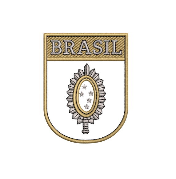 Matriz Bordado Escudo Brasil Exército