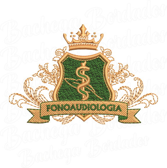 Matriz Bordado Escudo Fonoaudiologia 2
