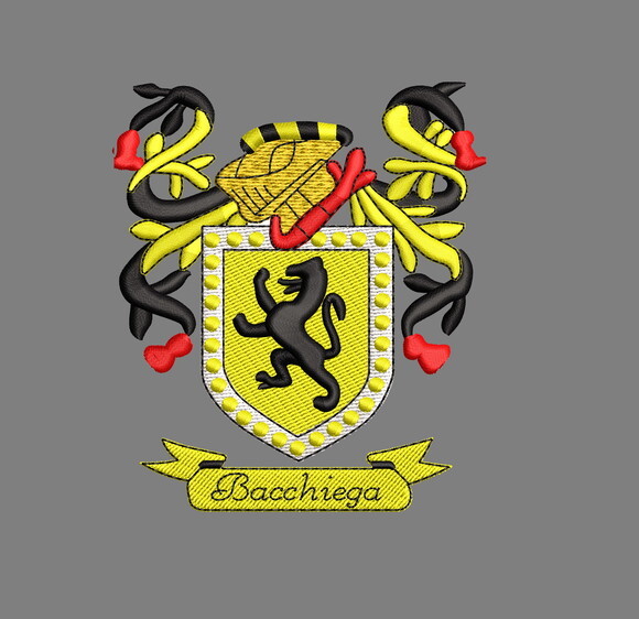 Matriz Bordado Escudo Família Bacchiega