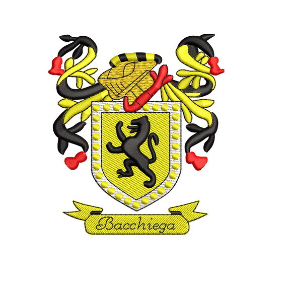 Matriz Bordado Escudo Família Bacchiega