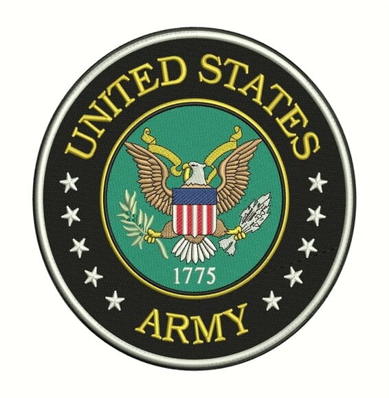 Matriz Bordado Estados Unidos Forças Armadas- United States