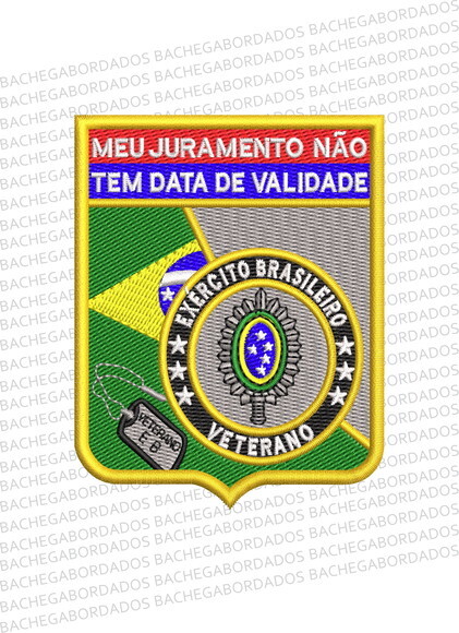 Matriz Bordado Exército Brasileiro Veterano