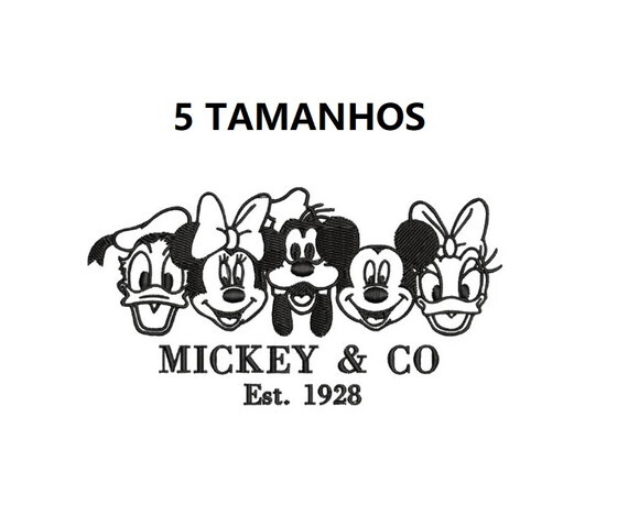Matriz Bordado Familia Mickey Mouse