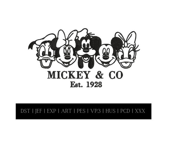 Matriz Bordado Familia Mickey Mouse