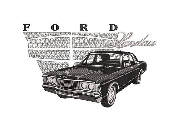 Matriz Bordado Ford Landau