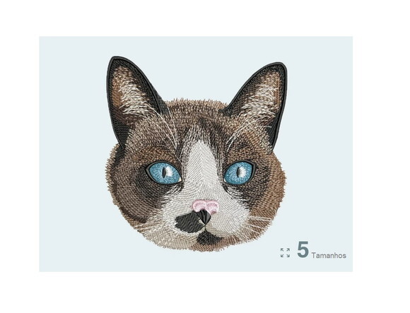 Matriz Bordado Gatinho Realista
