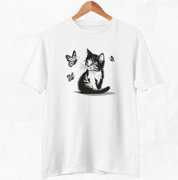 Matriz Bordado Gatinhos e Borboletas
