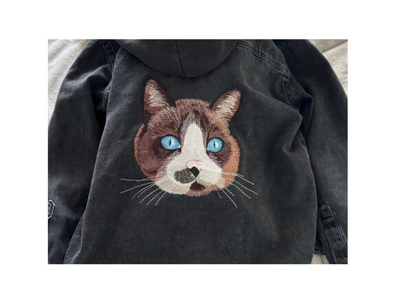 Matriz Bordado Gatinho Realista