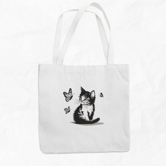 Matriz Bordado Gatinhos e Borboletas
