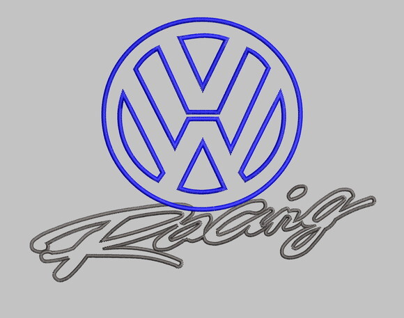 Matriz Bordado Gol Racing Logo
