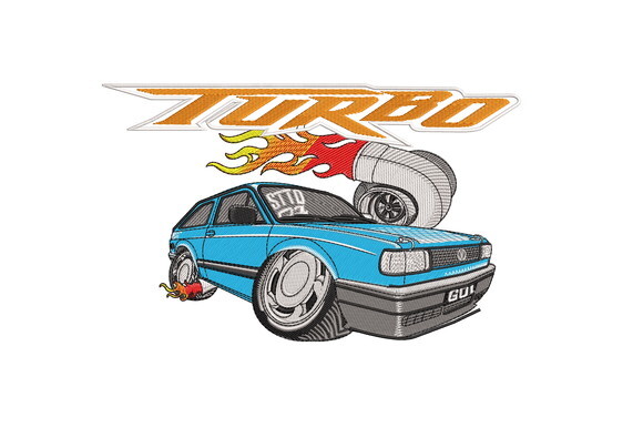 Matriz Bordado Gol Quadrado Turbo