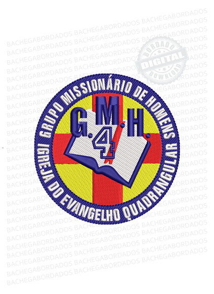 Matriz Bordado Grupo Missionário de Homens Quadrangular