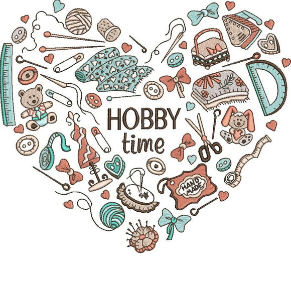 Matriz Bordado Hobby Time Ateliê
