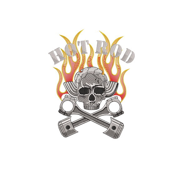 Matriz Bordado Hot Rod