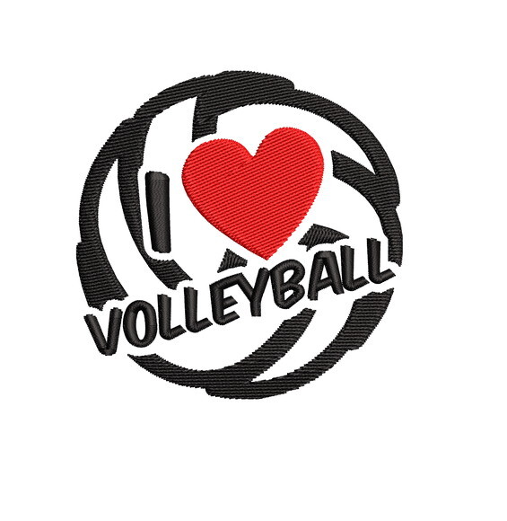 Matriz Bordado I Love Volleyball 2