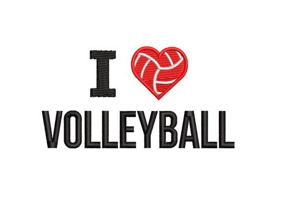 Matriz Bordado I Love Volleyball 3