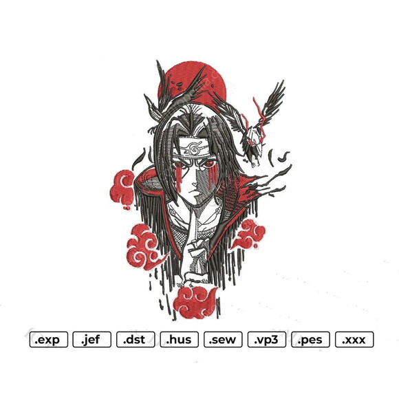 Matriz Bordado Itachi Uchiha Águia