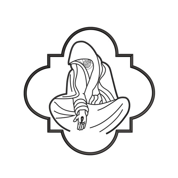 Matriz Bordado Jesus Religioso com Moldura