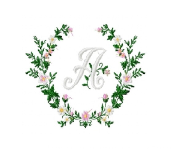 Matriz Bordado Kit Alfabeto em Arabesco Floral