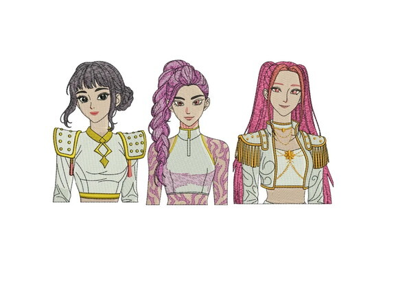 Matriz Bordado Kpop Demon Hunters Huntrix Girls