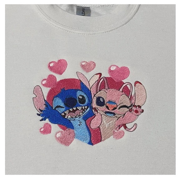 Matriz Bordado Lilo Stitch Amor 2