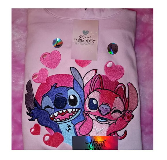 Matriz Bordado Lilo Stitch Amor 2