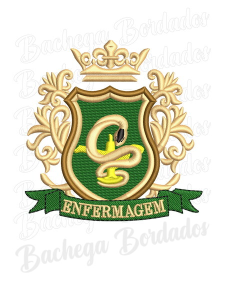 Matriz Bordado Logo Enfermagem
