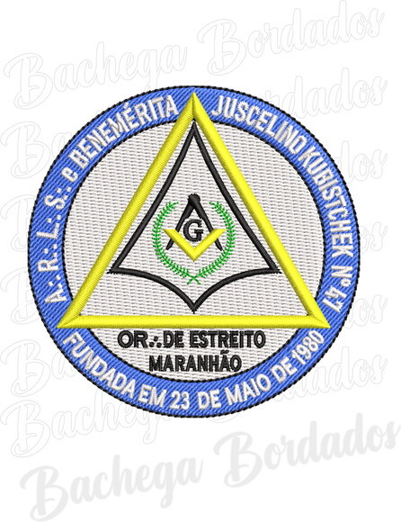Matriz Bordado Maçonaria Benemérita 47 Estreito Maranhão