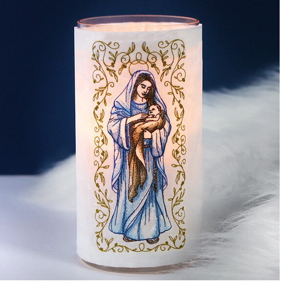 Matriz Bordado Maria e Menino Jesus