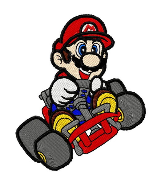 Matriz Bordado Mario Kart