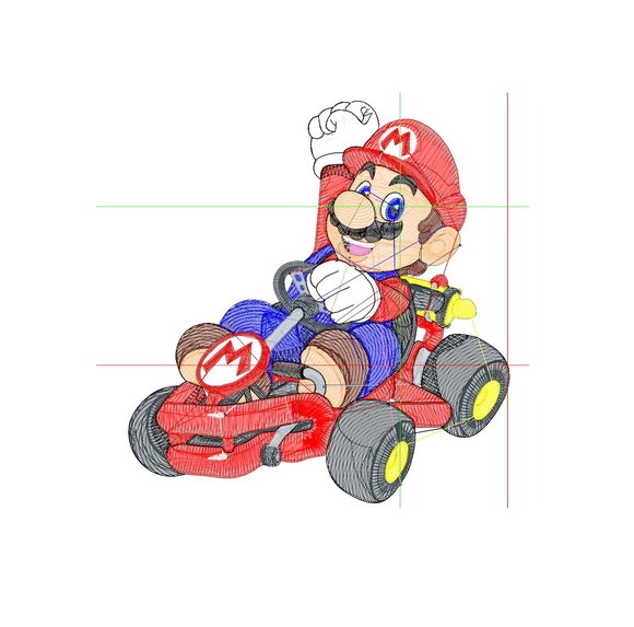 Matriz Bordado Mario Kart 2