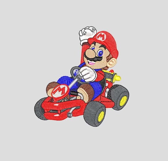 Matriz Bordado Mario Kart 2