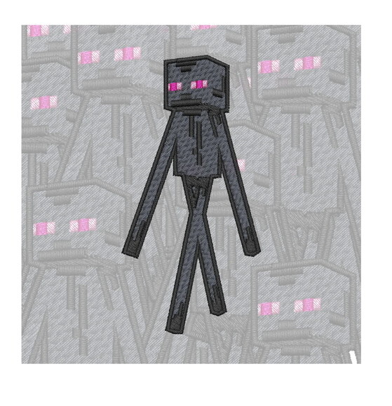 Matriz Bordado Minecraft Enderman