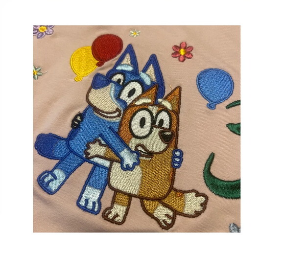 Matriz Bordado Mini Bluey Dog Aniversário Infantil