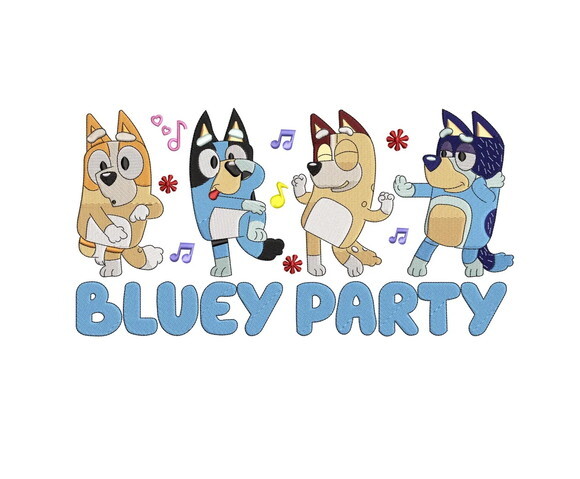 Matriz Bordado Mini Bluey Party