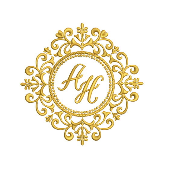 Matriz Bordado Moldura Casamento