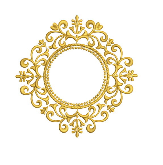 Matriz Bordado Moldura Casamento