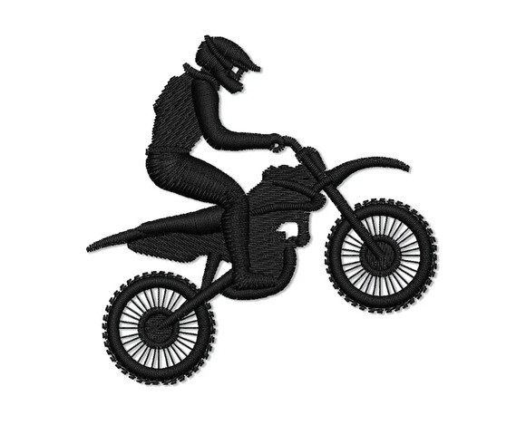 Matriz Bordado Motocross Pequeno