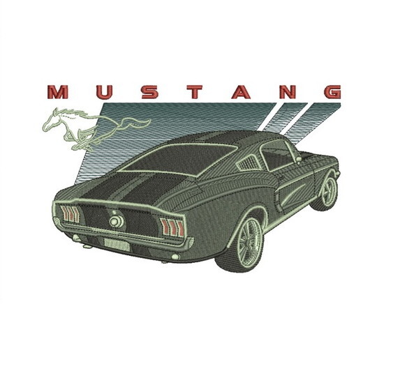 Matriz Bordado Mustang