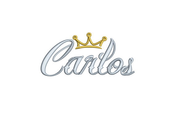Matriz Bordado Nome Carlos